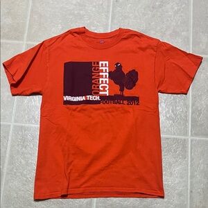 Hanes Orange Graphic Tee